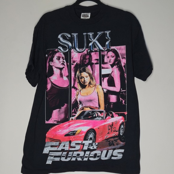 Tultex Other - 2 Fast 2 Furious Pink Suki T Shirt Double Sided Size Large S2000 Single Stitch